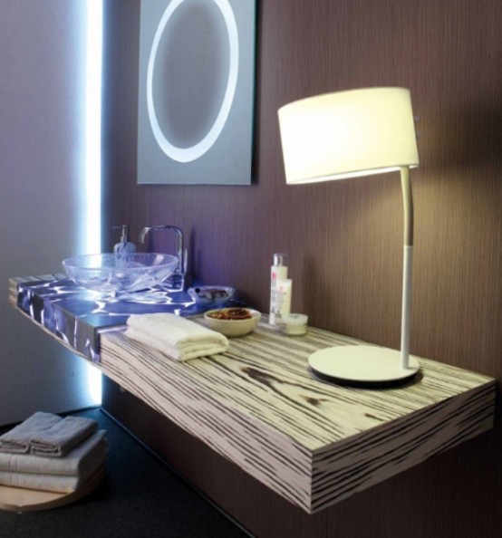 Bathroom Designs with Color Furniture Glows Transparant with Natural Stone Design pictures