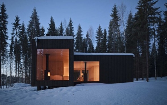Natural Architecture Design House Made of Wood in Finland by Avanto Architects pictures